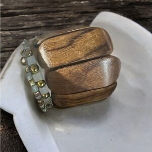 Elegant Wooden and Beaded Bracelet other bracelets NOT for sale just display